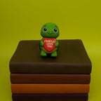 Sweethearts Figurine – Miniature Home Accent, Small Tabletop Ornament for Shelf, Desk, or Living Room Décor – Turtle