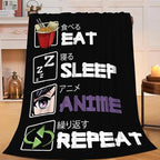 Anime Blanket for Girls Boys Anime Gifts Throw Blanket for Women Mens Lightweight Fuzzy Cozy Plush Flannel Fleece Blankets for Bed Decor 50"x60"