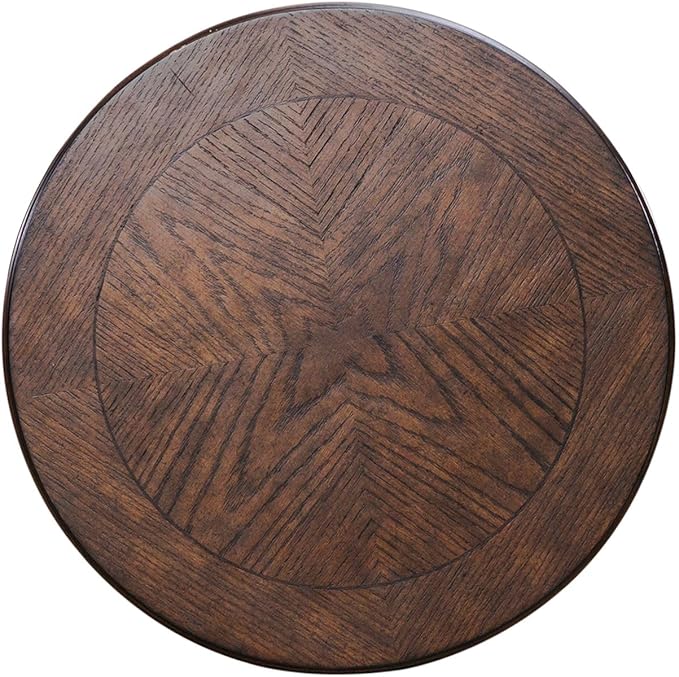 Liberty Furniture Allington Round End Table for Living Room - Satin Sienna