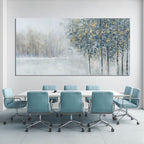 ZENPEE Blue Modern Wall Art, Nature Landscape Canvas Wall Art, Large Wall Decor for Living Room, Bedroom Decor, Wall Posters for Room, Office, 29" x 58"