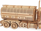 3D Wooden Puzzle - Wood Mechanical Tank Truck Model Kits - Coin Bank Crafts Model - Wooden STEM DIY Brain Teaser Puzzles, 3D Puzzle for Birthday Adults & Teens