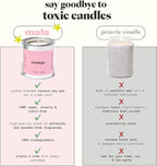 MALA Sundays Apricot Sandalwood & Lavender Candle for Home – Vegan Soy Aromatherapy – 45-Hour Clean Burn – Organic Non Toxic Candles – Calm Room Decor – 6.8 oz