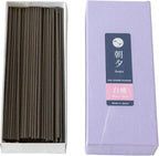 Asayu Japan Incense Sticks with Low Smoke for Morning or Evening Meditation, Relax or Yoga, Made in Japan 40gr - White Peach-Scent