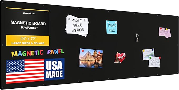 21.5”x69.5” - Magnetic Board - Memo & Vision Boards for Home, Office, and Classroom - Magnet-Board for Kids - Pre-drilled Mounting Screws Included