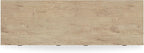 Signature Design by Ashley Cielden Coastal 6-Drawer Dresser, Bronze-Tone Knobs, Safety Stop, Textured Cane Details, 62.01" W x 19.65" D x 35.67" H, Light Brown