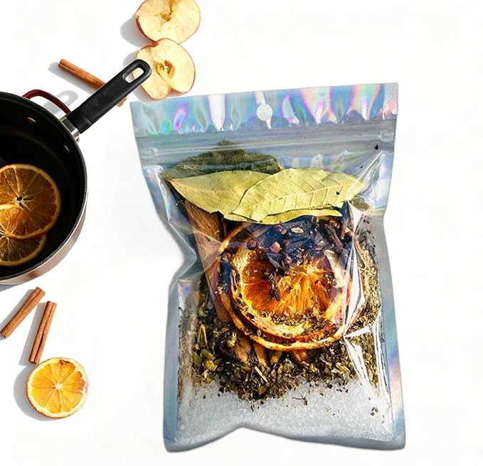 Intention Simmer Pot Blends, Reiki-Infused Simmer Pot for Stove Potpourri Mix, for Intentional Home Ambience, Cozy Home Ritual Spaces & Mindful Living (1,Abundance)