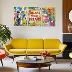 Novatique Graffiti Canvas Wall Art Banksy Art Wall Decor Modern Graffiti Art Painting Print Street Poster for Living Room Bedroom,20" x 28" x 3pcs