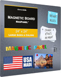 24"x24" - Magnetic Board - Memo & Vision Board for Home, Office, and Classroom - Magnet Board for Kids - Command Strips Included