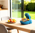 Hippo Statue, Hippo Resin Furniture Ornament Sculpture, Suitable for Home Decor, Desktop Hippo Candy Bowl, Entryway Table Storage Vessel, Storage Box (Blue)