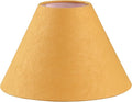 Aspen Creative 56041, Hardback Empire Transitional UNO Lamp Shade, Carrot Orange Parchment Wrinkled Paper, 4" Top x 10" Bottom x 7" Slant Height, Slip 33mm