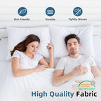 YSTHER 22x22Euro Pillow Inserts Set of 2, Premium Down Feather Pillows for Couch & Bed - Hypoallergenic, Machine Washable, Fluffy Decorative Throw Pillow Inserts (White)