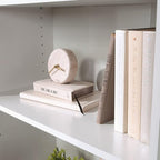 Sauder Beginnings 5-Shelf Bookcase, Bookshelf with Adjustable Storage Shelves, in Soft White