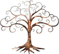 Handcrafted Swirled Tree of Life Metal Wall Art for Home