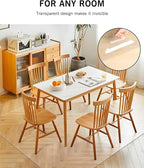Area Mat for Hard Floor, 6'×9' Transparent PVC Area Rug for Home, Waterproof No Smell Protector for Dining Room, Large Durable Mats for Rolling Chair, Kitchen, Living Room, High Traffic Area