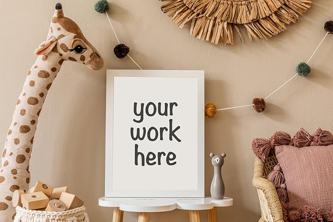 KTKDE A3 Poster Frame White Woodgrain Picture Frame-11.7x16.5in Set of 3- Photo Frame,Certificate Frame with Plexiglass for Wall Mount or Table Top Display