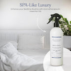 FIELD FLEUR Beachwood Linen & Room Spray 15.5 oz - Aromatic & Refreshing Bedding & Fabric Mist - Air Freshener for Clothes & Sofas - Notes of Peach, Orange Blossom, Moss & Sandalwood -Made in USA