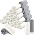 Newwiee 100 Pcs Fleece Throw Blankets Bulk 50'' x 60'' Oeko-tex Standard 100 Certified Spring Outdoor Wedding Guest Blankets Lightweight for Sleepover Donation Lap Pet Sofa Home (White/Gray)