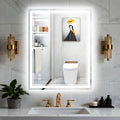 28“ x 36” LED Bathroom Mirror Fogless LED Mirror for Bathroom Dimmable 3 Colors Lights Smart Vanity Mirror Touch Sensor Home Decor Wall Mounted Horizontal/Vertical