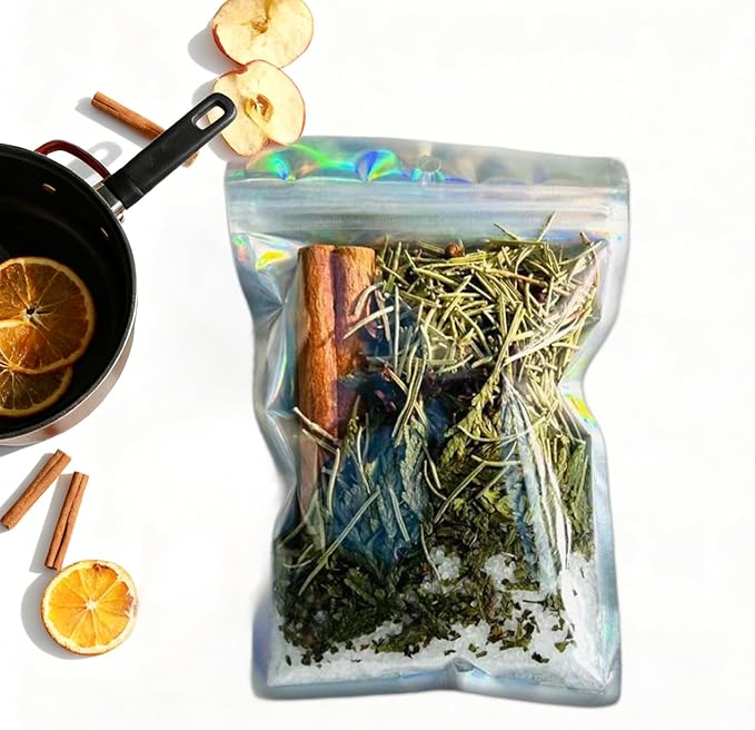Intention Simmer Pot Blends, Reiki-Infused Simmer Pot for Stove Potpourri Mix, for Intentional Home Ambience, Cozy Home Ritual Spaces & Mindful Living (1,Chai)