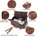 seyfocnia Convertible Travel Garment Bag,Carry on Garment Duffel Bag for Men Women - 2 in 1 Hanging Suitcase Suit Business Travel Bag