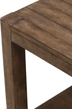 Liberty Furniture Broadmore Living Room Square Chairside Table - Cobblestone Brown