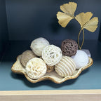 10 Pcs Decorative Balls for Bowls,2.36 Inch Woven Wicker Rattan Decorative Balls for Natural Tone Bowl Vase Filler Table Centerpiece Home Decor