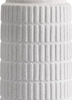 PoKat Stone-Like Ceramic Table Lamps with USB Ports for Bedroom, 25'' Matte-White Dimmable Nightstand Touch Lamps for Night Stands with Gold Base, Farmhouse Lamps for Living Room End Side Table