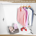 Tandefio Chrome Closet Rod 92 Inch with Oval Closet Rod 6 End Supports for Laundry Room Hanging Clothes Waterproof Shower for Curtains (Silver,2 Sets)