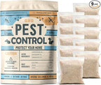 Pest Control Pouches, Mosquito Repellent, Repellent for Mice.Rats. Ants. Cockroaches. Moths and Other pests, Peppermint Oil, Mouse Repellent,Rat Repellent for House (10p)