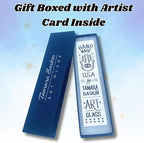 Sparkling Art Glass Mezuzah - Easy Mount Indoor or Outdoor - Weatherproof Metal Case - Gift Box and Non-Kosher Scroll Included - Hand Made in USA - Guaranteed for Life! (Cherry Red)