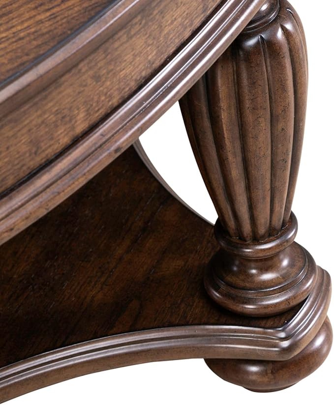 Liberty Furniture Allington Oval Cocktail Table for Living Room - Satin Sienna