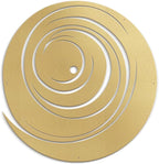SIGNLEADER Metal Wall Art Decor Color Block Circles Minimalist Modern Abstract Wall Sculpture Hangings Home Decoration for Living Room, Bedroom, Bathroom, Kitchen, Outdoor - 18" Gold