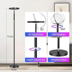 OUTON Smart RGB Floor Lamp, 36W LED Modern Torchiere Sky Lamp, Super Bright Stepless Dimmable Standing Tall Lamp with APP, Remote and Touch Control, LED Lamps for Living Room Bedroom,Gaming Room