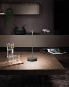 Cordless Table Lamps Rechargeable, 6000mAh Battery Operated LED Desk Lamp Outdoor Waterproof Portable Touch Dimmable Table Light for Patio Restaurant Dining Home Grey