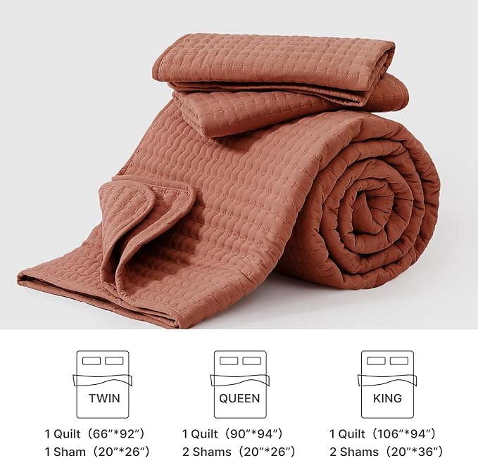 WRENSONGE Queen Quilt-3 Pieces Lightweight Autumn Leaf Fall Bedspreads Queen Size Quilt Bedding Set for All Season, Soft Coverlet with 2 Pillow Shams Suitable for Bed & Couch