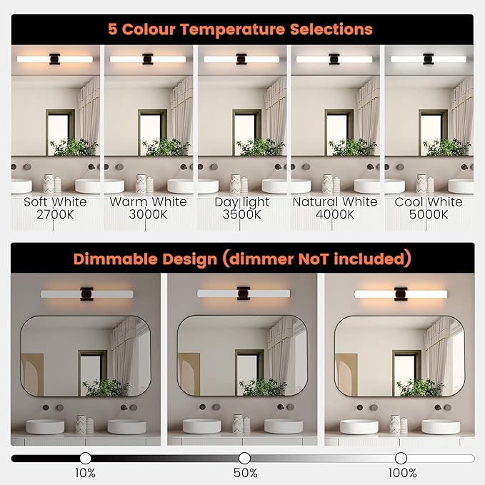Modern Wall Sconce 30.4 Inch Black Bathroom Sconces Led Wall Lights with Acrylic Shade Hardwired Long Vanity Lighting Fixtures Over Mirror for Bedroom Living Room Hallway