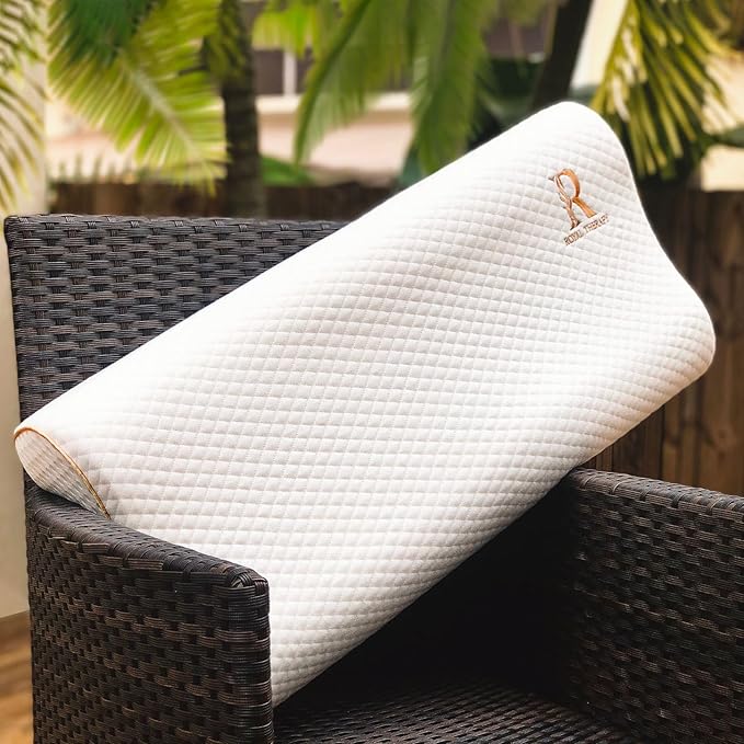 Royal Therapy 4-Layer King, Contour Pillow, Side Sleeper Pillow, Orthopedic, Neck Support, Neck Pain, Side Sleepers, CertiPUR-US