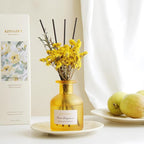 Reed Diffuser Set –Scented Diffuser with Sticks Home Fragrance Diffusers for Home Reed Diffuser for Bathroom Shelf Decor (4.06oz Pear Freesia)