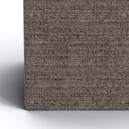 SIMPLIHOME Rockwood Cube Storage Ottoman with Tray - 17 inch Wide Upholstered Tweed Look Fabric Square Storage Ottoman in Mink Brown, Contemporary Cube Ottoman for Living Room with Serving Tray