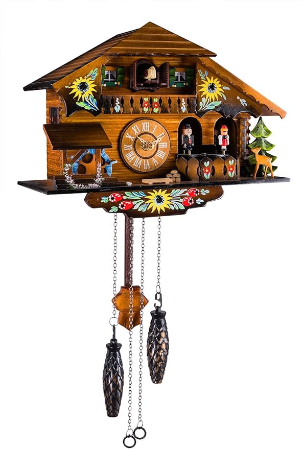 Kintrot Cuckoo Clock Pendulum Quartz Wall Clock Black Forest House Home Decor