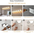 Modern 6-Light Chrome Crystal Bathroom Vanity Light Fixtures