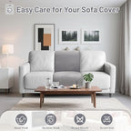Recliner Sofa Covers 100% Waterproof Velvet L Shape Recliner Couch Covers for Sofa Pets Washable Anti Slip 1 Additional Couch Cover for Reclining Couch (Additional Seat, Silver Gray)