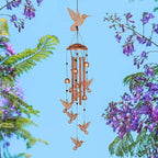 Hummingbird Wind Chimes for Outside,Metal Windchimes,Hummingbird Gifts for Women/Men,Wind Chime Garden Decor Outdoor,Memorial/Housewarming/Birthday/Festival Gifts,Front Yard Decor