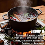 Intention Simmer Pot Blends,Potpourri Simmer Pot for Stove, Potpourri Simmering Fall Home Fragrance for Housewarming, Christmas,with Herbs, Dried Fruit (A+B+C,1Set)