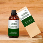 Patchouli & Cedarwood Fragrance Oil, 100ML Premium Fragrance Oil for Soap & Candle Making, MitFlor Single Scented Oil for Diffuser, Masculine Home Fragrance