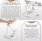 UKBW Audio Guest Book Wedding Phone, Audio Phone Guestbook, Vintage Retro Style Audio Guest Book Phone for Wedding, Birthday Party, Anniversary and Other Special Occasions(White)