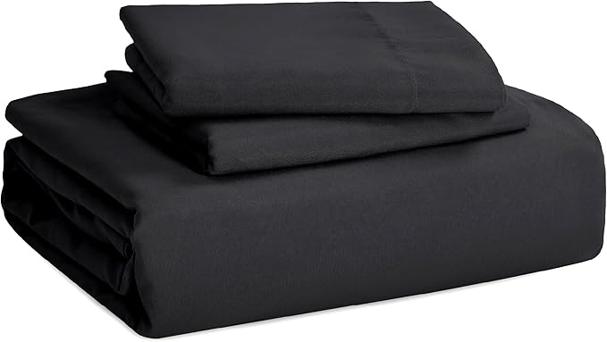 Bedsure Black Duvet Cover Queen Size - 3 Pieces Prewashed Extra Soft Bedding Set, Includes 1 Duvet Cover 90x90 Inches with Zipper Closure & 2 Pillow Shams, Comforter Not Included