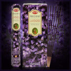 TRUMIRI Incense Stick Holder Bundle with Hem Precious Lavender 20g Incense Sticks - Pack of 6 (Approx 120 Sticks)