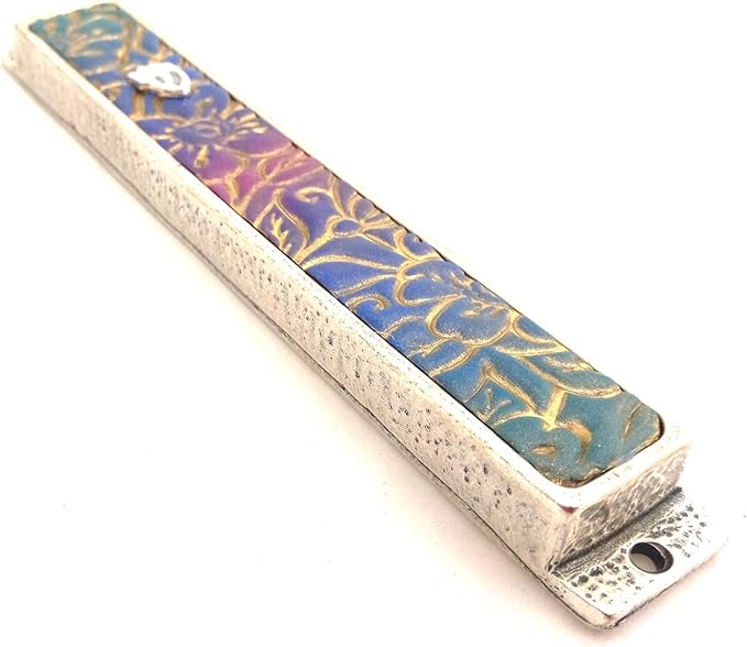 Modern Mezuza Cover Handmade In Israel Perfect as New Home and Bar Mitzvah Gift, Mezuzah case