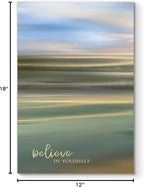 Renditions Gallery Canvas Nature Wall Art Home Paintings & Prints Serene Blue Sky Ocean Inspirational Wall Hanging Decorative Artwork for Bedroom Living Room Office Kitchen - 12"x18" LT06
